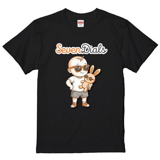 7dials セブンダイヤルズ プチワイルドレーベル SevenDials ビッグキャラ Tシャツ