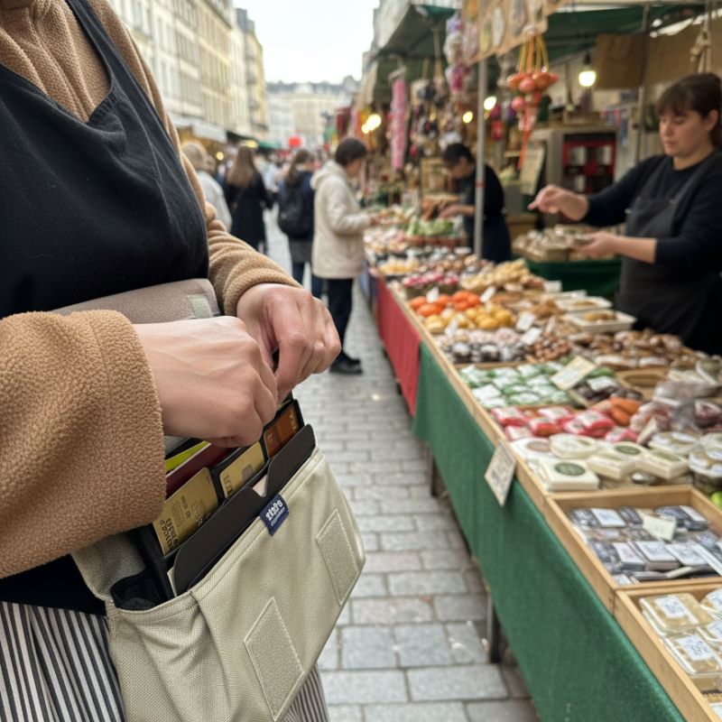 旅行用に開発された中身が取り出しやすい多機能サコッシュ VOYAGE2 スライドパーツ搭載で引っ張るだけでカードやパスポートなどが取り出しいやすい