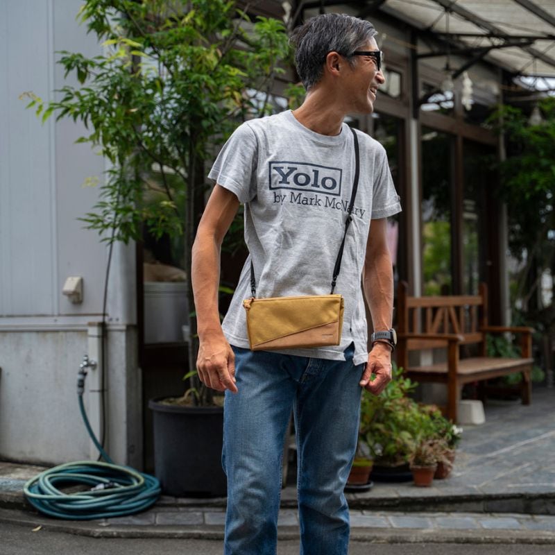 旅行用に開発された中身が取り出しやすい多機能サコッシュ VOYAGE2 スライドパーツ搭載で引っ張るだけでカードやパスポートなどが取り出しいやすい