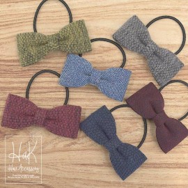 ヘアゴム ヘアポニー リボン リボンモチーフ 大きめ エンボス デニム レディース ヘアアクセサリー 小物 アクセサリー 髪留め 髪飾り ヘアアレンジ BIG シンプル 無地 大人 大人かわいい おし