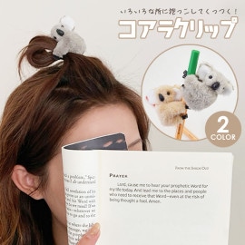 コアラ ヘアクリップ ミニクリップ レディース ヘアアクセサリー 前髪クリップ バンスクリップ 【送料pt100】|ヘアクリップ|ヘアアクセサリー