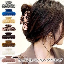 バンスクリップ ハーフアップ ヘアクリップ レディース ヘアアクセサリー ロゴ ワンポイント 【送料pt100】|ヘアクリップ|ヘアアクセサリー