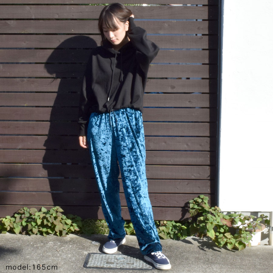 ベロアパンツ ベロア パンツ レディース ボトムス ルーズ スウェット