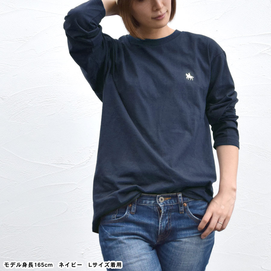 【新品】OZZ ONネイビー 長袖カットソー 4．7oz ドライシルキータッチ ロングスリーブTシャツ（ローブ