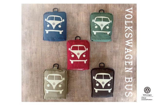ポケッタブルツートントートバッグ レギュラーサイズ【VW T1 BUS】