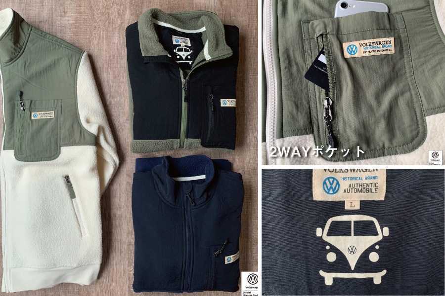 【MEN】VWボアフリースジャケット T1 BUS