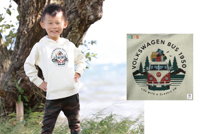 【KIDS】VW アーリーバスキャンプ スウェットパーカー