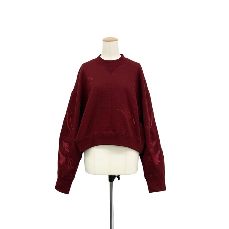 Mame Kurogouchi マメクロゴウチ Floral Motif Embroidered Sweatshirts 刺繍スウェット 4 MM25FW-JS071