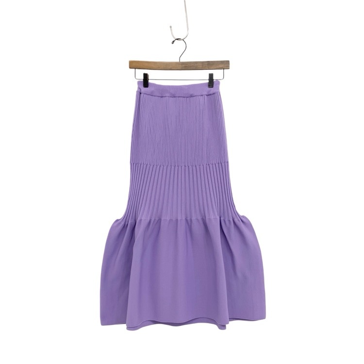 CFCL シーエフシーエル FLUTED SKIRT 2 フル―テッドスカート ラベンダー 1 CF004KG077