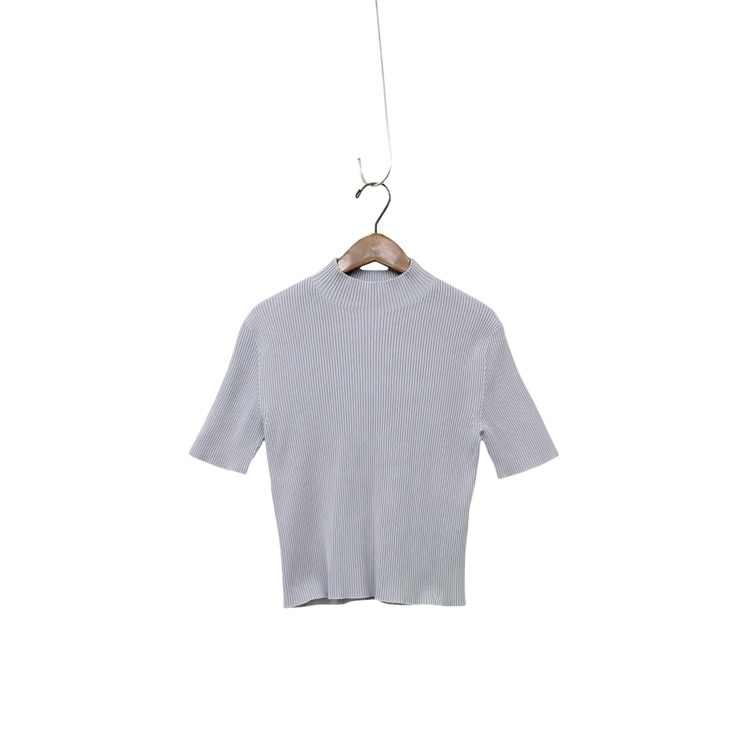 CFCL シーエフシーエル PORTRAIT MOCKNECK SHORT SLEEVE TOP モックネックトップス グレー F CF006KN018