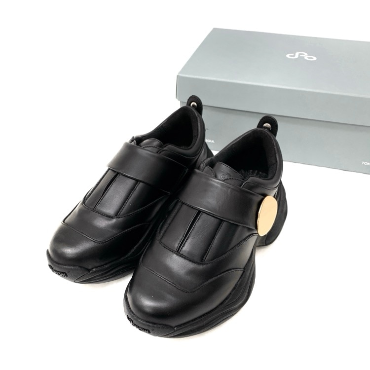 HARUNOBUMURATA × OAO ハルノブムラタ AMBER レザースニーカー ゴールドプレート 23.5cm 24B-1A05AC1