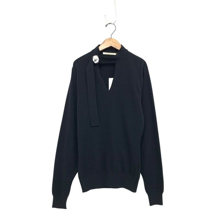 HARUNOBUMURATA ハルノブムラタ IRENA メタルボタンニットトップ セーター ブラック 36 HM23W1004-AG106