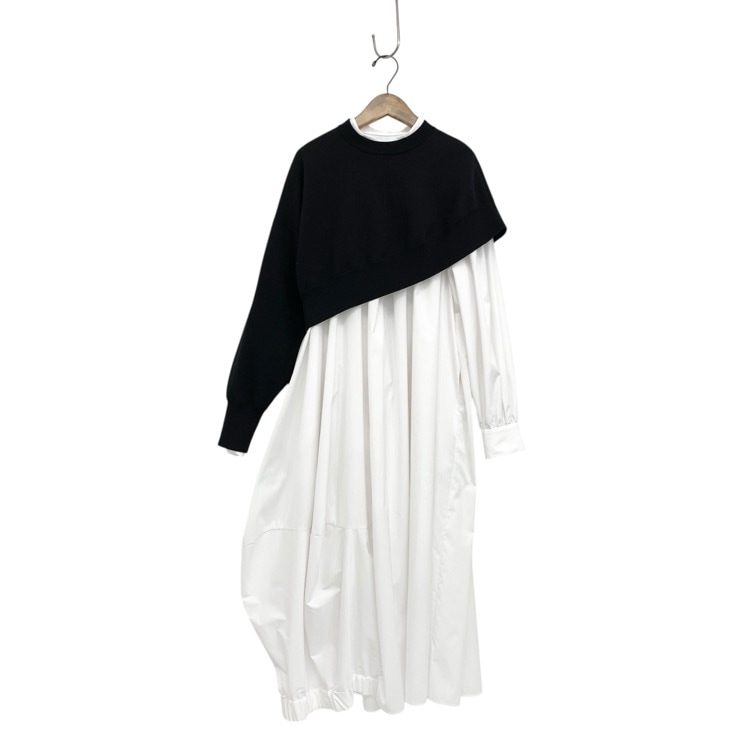 ENFOLD エンフォルド ONE-SHOULDER ASYMMETRY DRESS トップスセット シャツワンピース 38 300GS933-0270