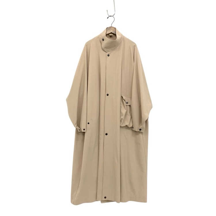 HYKE ハイク 三越伊勢丹別注 WOOL MILITARY COAT ウールミリタリーコート オートミール 2 27059