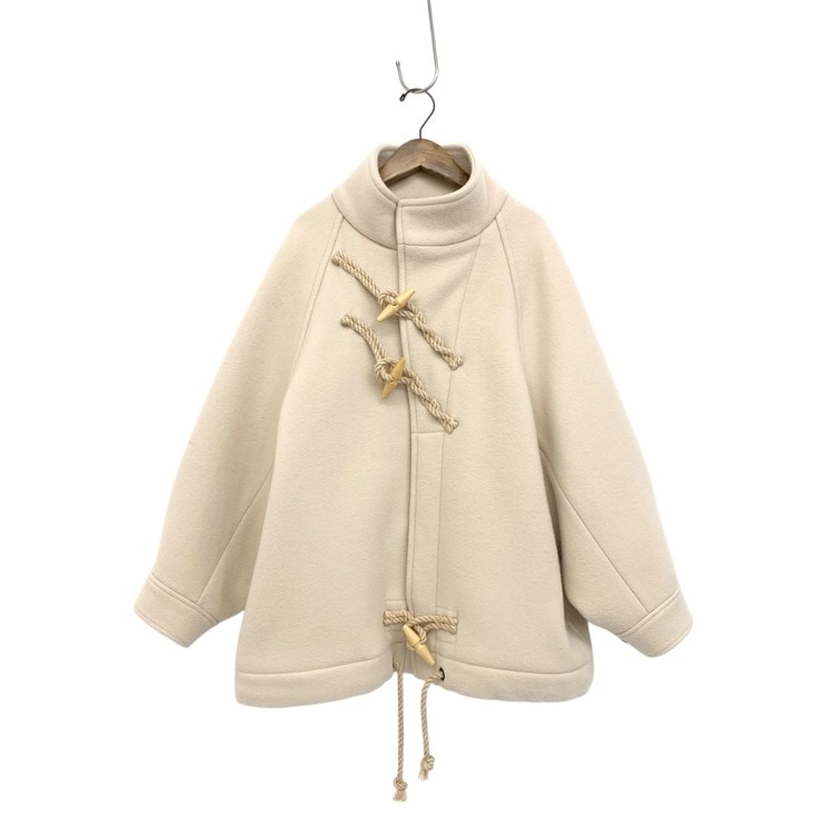 HYKE ハイク DOUBLE FACE DUFFLE JACKET ダブルフェイス ダッフルジャケット コート ホワイト 2 17395