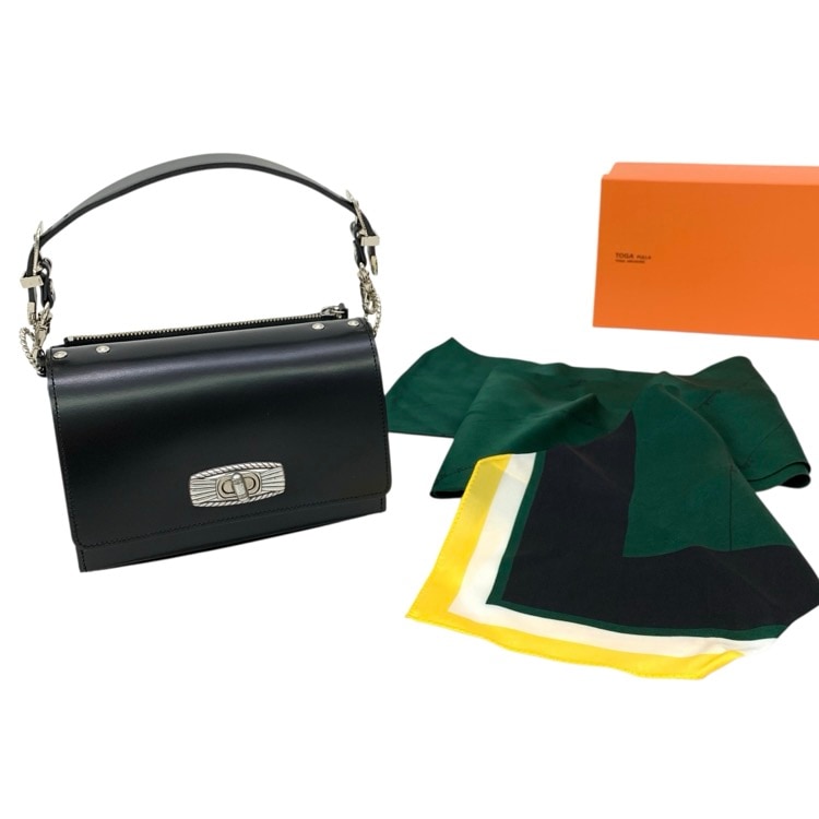 TOGA PULLA トーガプルラ Scarf Shoulder Bag スカーフショルダーバッグ ブラック ONE TP12-AG260