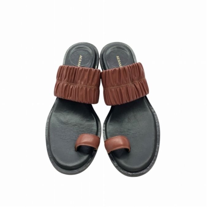 36/23cm AKIRANAKA アキラナカ Aloes サンダル STUDIOUS別注カラー ブラウン