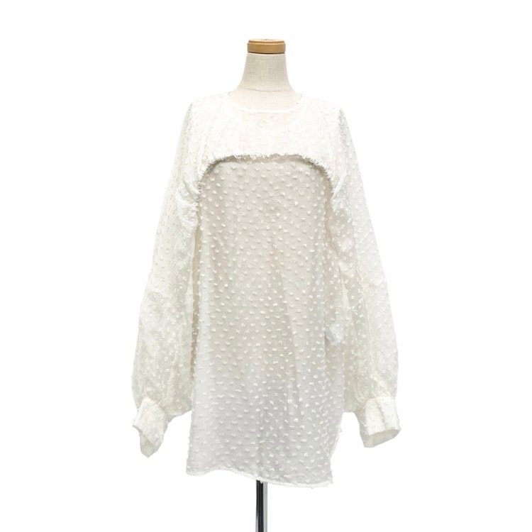 2024AW shirocon シロコン konayuki3wayブラウス ホワイト 38 SC21-24030AW yori