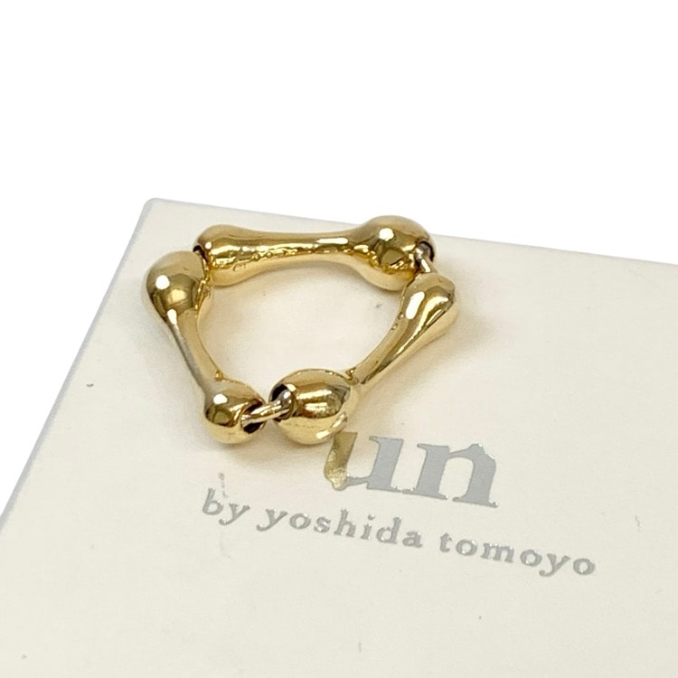 un by Tomoyo Yoshida アンバイトモヨヨシダ Nude セリュール 3 リング ゴールド #L K18コーティングSV925