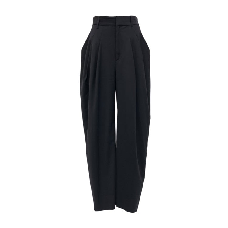 deres デレス Drape pants ドレープ パンツ ブラック 1 DER23AW-PT-001