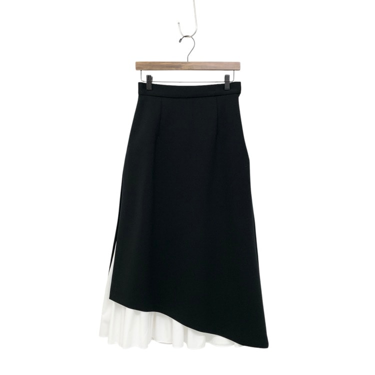 deres デレス Hide & seek skirt ハイドアンドシークスカート レイヤード ブラック 1 DER23AW-SK-002