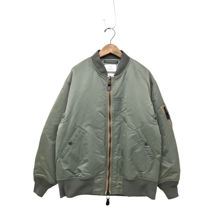 2024AW HYKE ハイク TYPE MA-1 JACKET ミリタリーブルゾン オリーブドラブ 2 17412