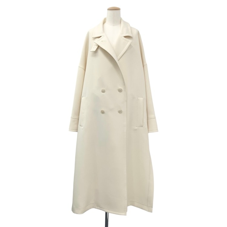 deres デレス Willow feather spring coat オーバーサイズトレンチコート ホワイト F DER23SS-CO-003