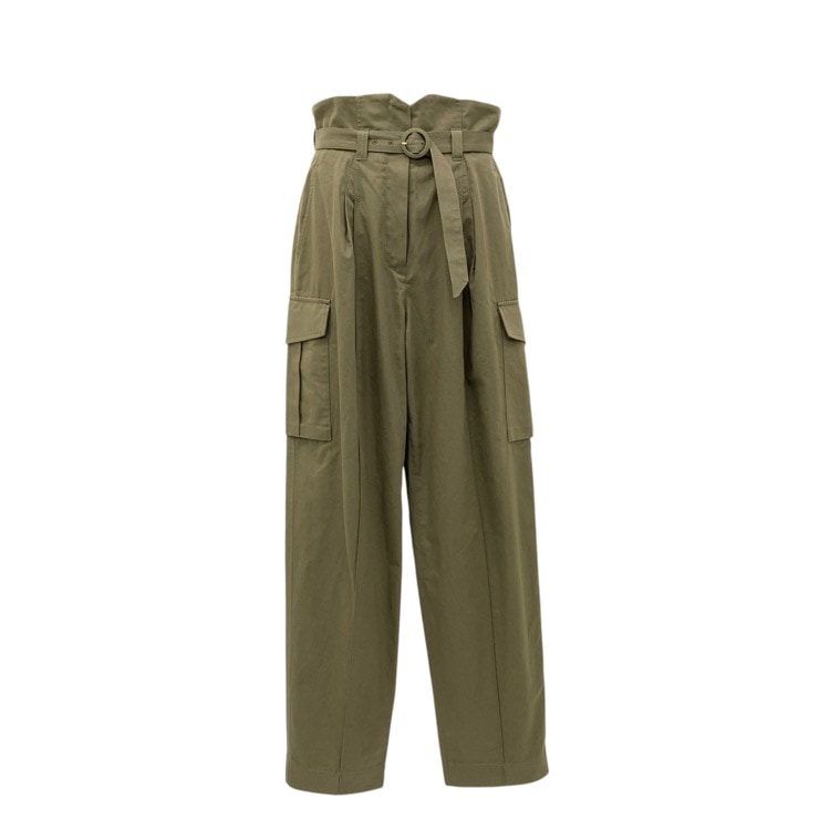 2024AW Mame Kurogouchi マメクロゴウチ Organic Cotton Twill High Waisted Cargo Trousers ハイウエスト カーゴパンツ 2 MM24FW-PT035