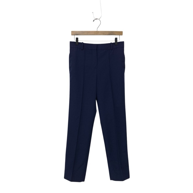 CELINE セリーヌ フィービー期 センタープレス スラックス テーパードパンツ ネイビー 34 2 1P84/7141