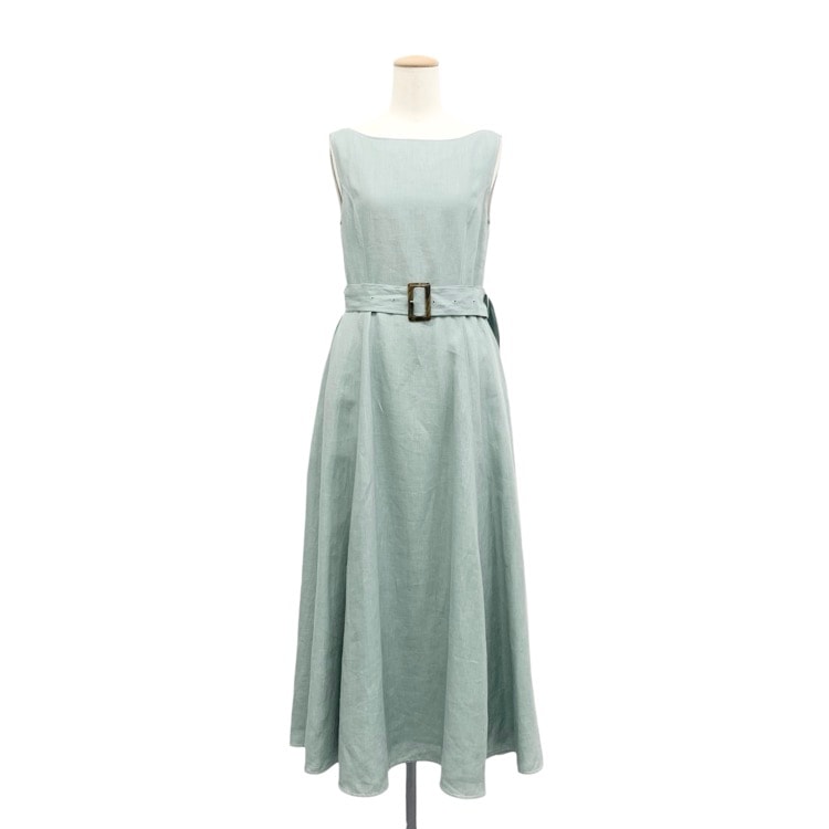 未使用品 FOXEY フォクシー メルツドレス  ワンピース スモーキーグリーン 38 43562-SOOX