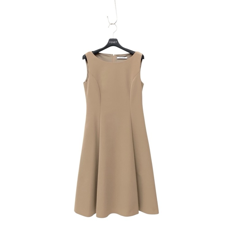 2024AW FOXEY NEW YORK フォクシー ドレス ハイドレンジア ワンピース モカ 38 41016-NAOOE