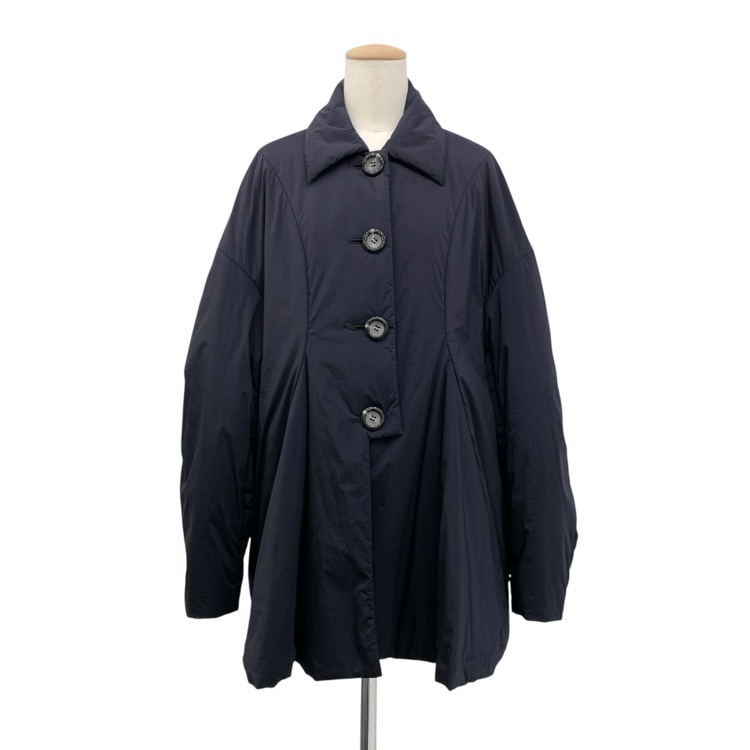 2024SS ENFOLD エンフォルド PANEL PADDED COAT パデットフレア コート ネイビー 38 300HS230-0010