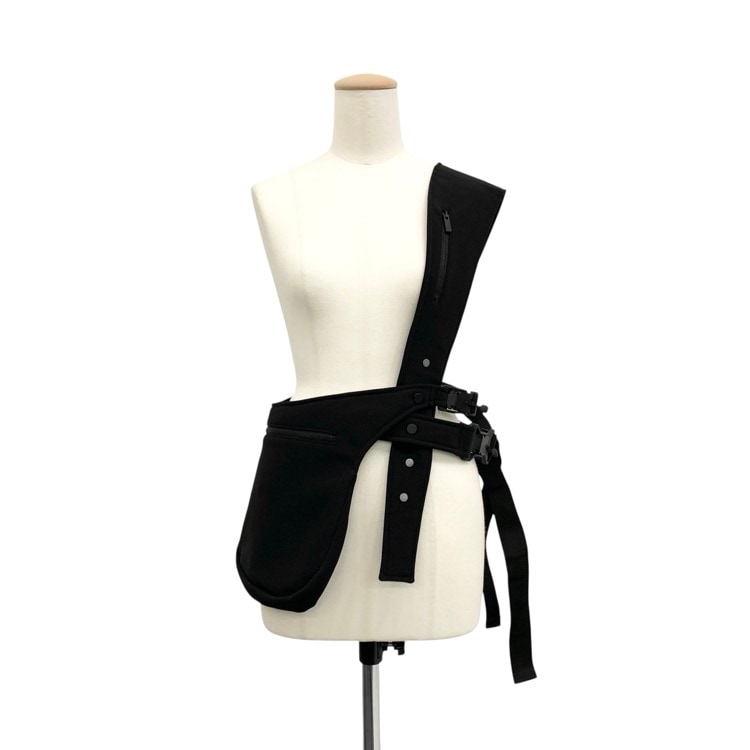 未使用品 Mame Kurogouchi マメクロゴウチ Basket Motif Multi-Way Body Bag 竹籠モチーフボディバッグ ブラック F MM23FW-AC308