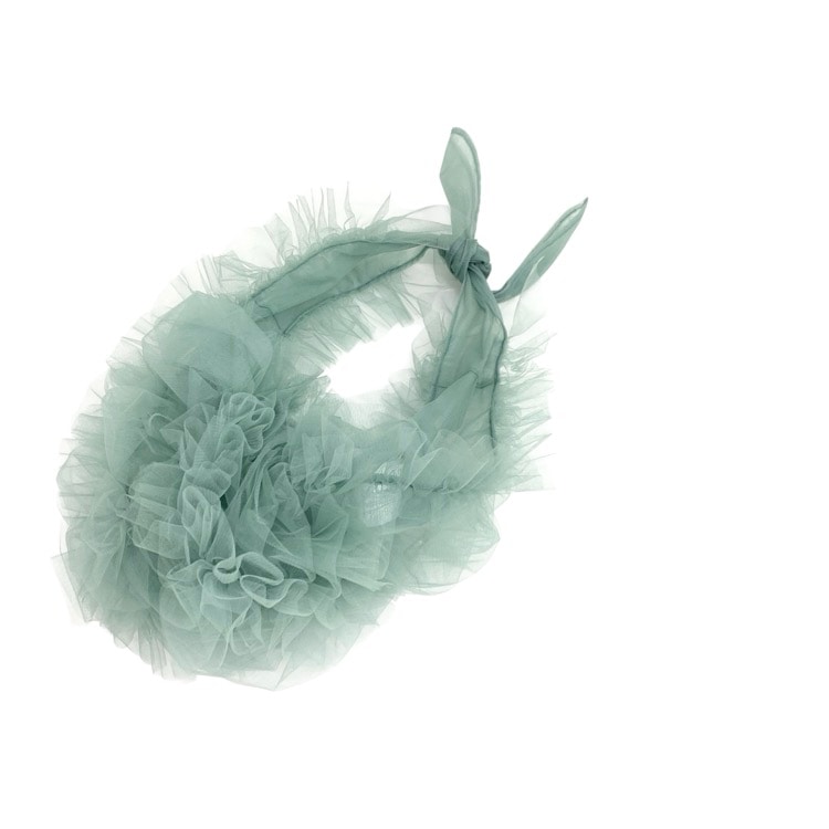 未使用品 2024AW Chika Kisada チカキサダ tulle bag チュールバッグ グリーン F CZ-24082