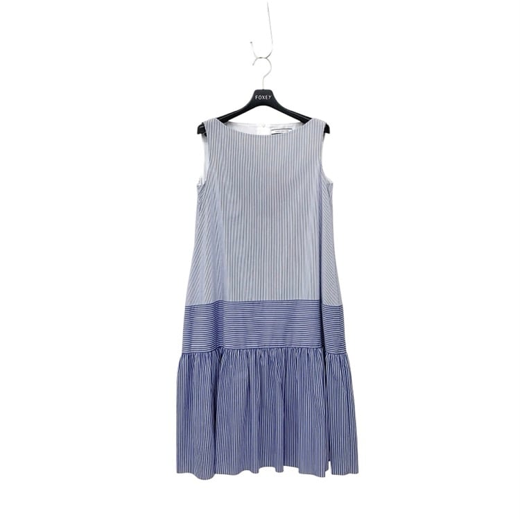 FOXEY NEWYORK フォクシー マリナ サンドレス ワンピース ブルー 38 42152-NAOOF