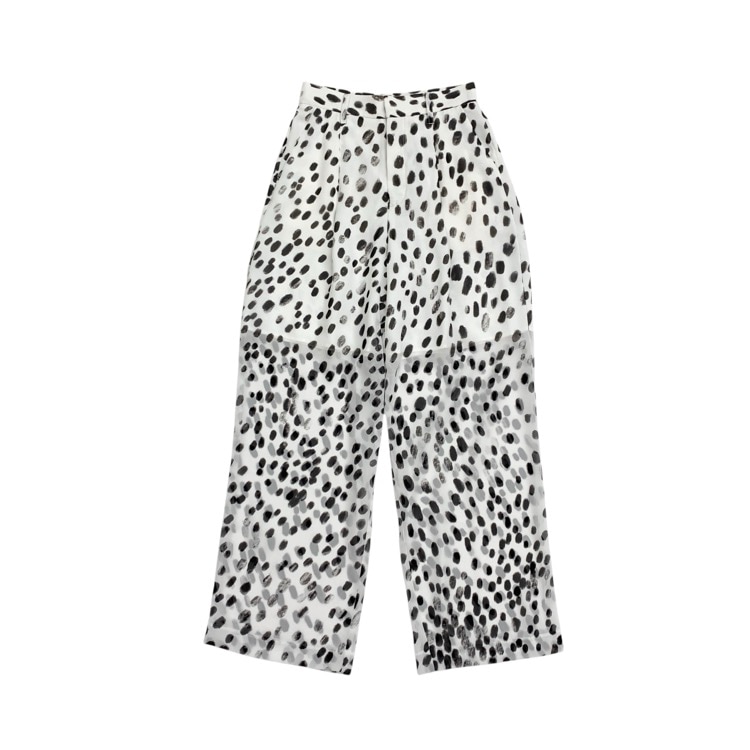 未使用品 2024SS AKIRANAKA アキラナカ Oblivion TP PT ドットシアーパンツ ホワイト 1 AS2415-WH