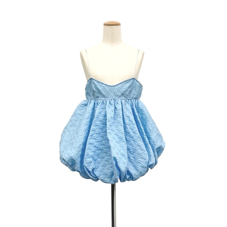 未使用品 CECILIE BAHNSEN セシリーバンセン SHEA TOP バルーン キャミソールブラウス スカイブルー 8 1.23RTW11004