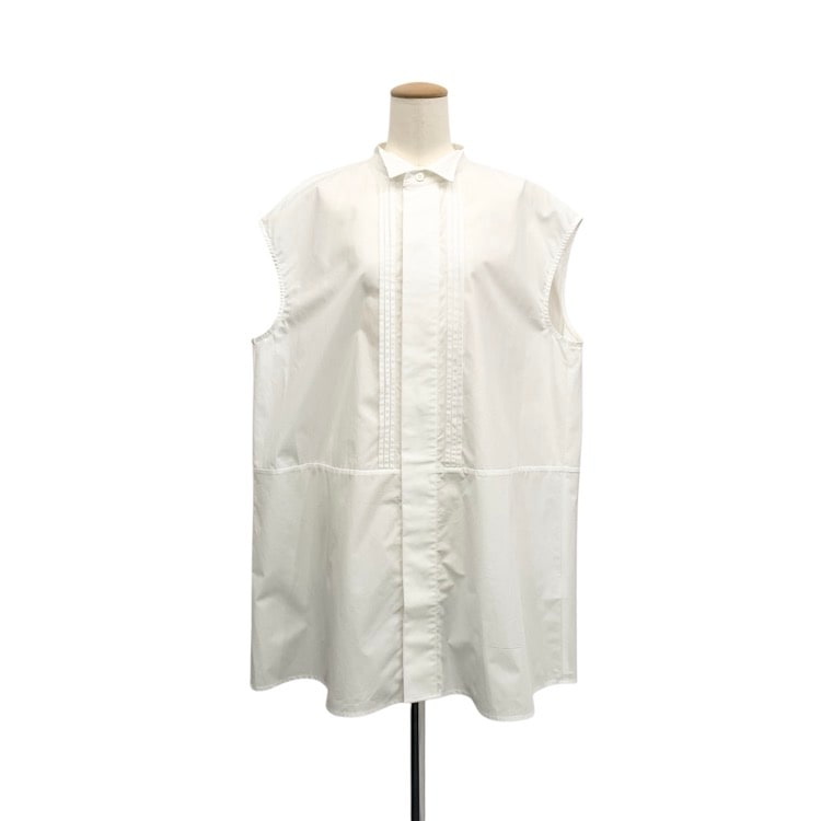 未使用品 2025SS ARNO アルノ HARUNOBUMURATA Vienna オーバーサイズノースリーブシャツ ブラウス ホワイト F armi-him07