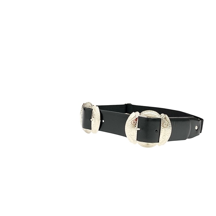 TOGA PULLA トーガプルラ Double buckle concho belt ダブルバックル ベルト ブラック F