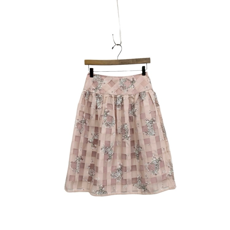 M'S GRACY エムズグレイシー ブーケプリント スカート ピンク 36 317122