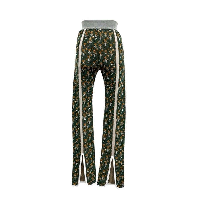 Mame Kurogouchi マメクロゴウチ Pedicel Knitted Pants 三越伊勢丹限定 小花柄ニットパンツ MM23SS-KN505