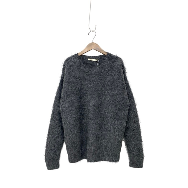 HARUNOBUMURATA ハルノブムラタ MARSHA シャギー ニット プルオーバー チャコール 36 HM25W1021-AGI19