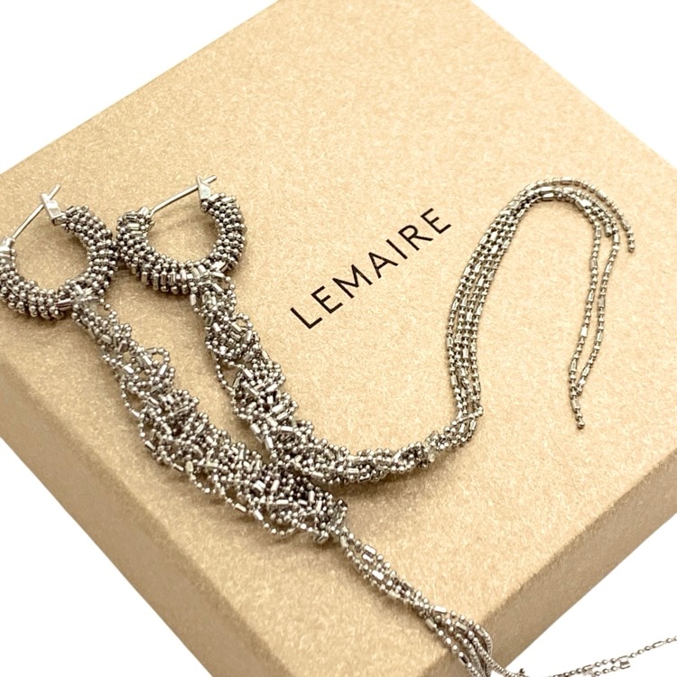 LEMAIRE ルメール TANGLE LONG EARRINGS タングルロング イヤリング シルバー JW0053 LO036