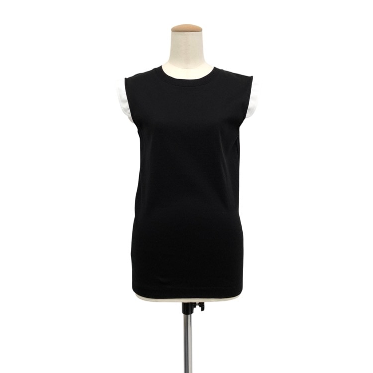 THE RERACS ザ リラクス RERACS TANKTOP ノースリーブ カットソー 38 ブラック×ホワイト 25SS-RECS-475L