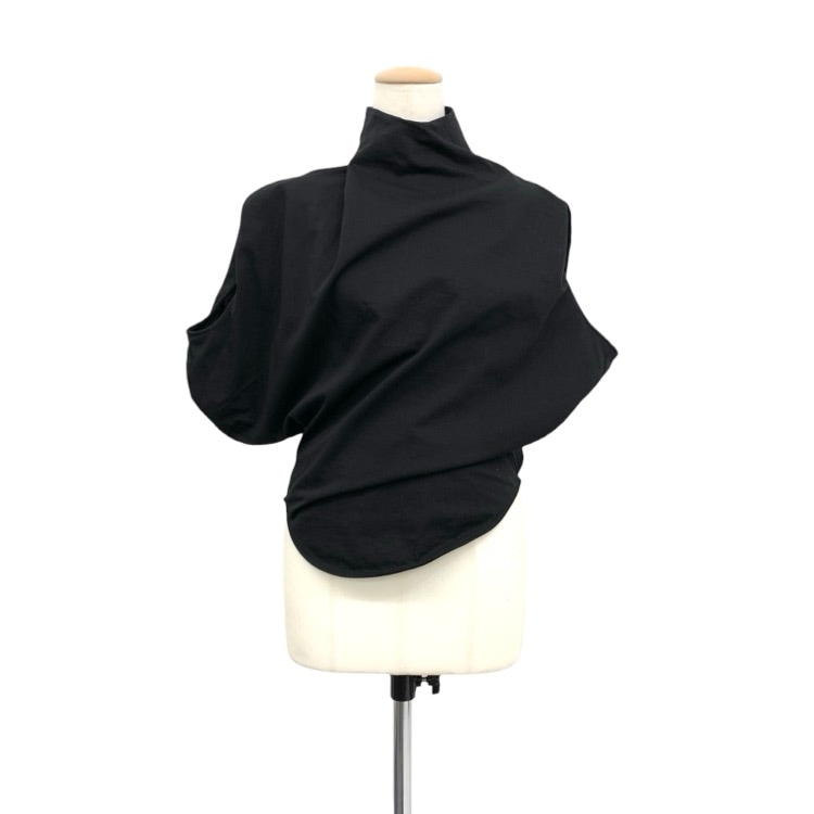 Mame Kurogouchi マメクロゴウチ Cotton Jersey Asymmetry Top アシンメトリー トップス MM25FW-JS002