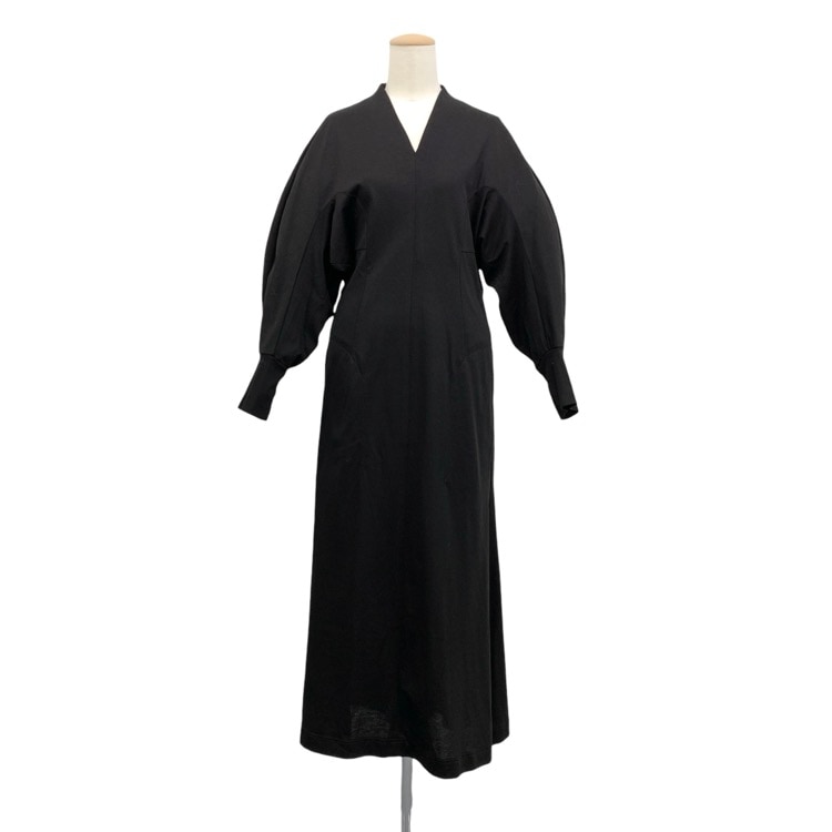 Mame Kurogouchi マメクロゴウチ V-Neck Classic Cotton Dress クラシック ワンピース MM22PF-JS737