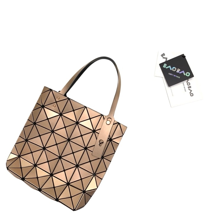 BAOBAO ISSEY MIYAKE バオバオイッセイミヤケ LUCENT BOXY トート バッグ オレンジ BB41AG652