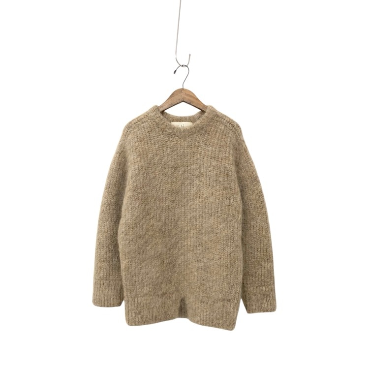 JUN MIKAMI ジュンミカミ モヘアクルーネックプルオーバー ニット ベージュ JM-23AW-12-N