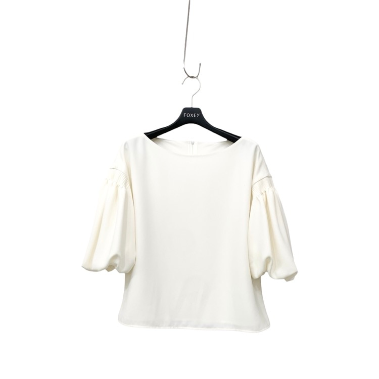 FOXEY NEWYORK フォクシー ブラウス トゥインクル　ホワイト 38 43005-NSTOO