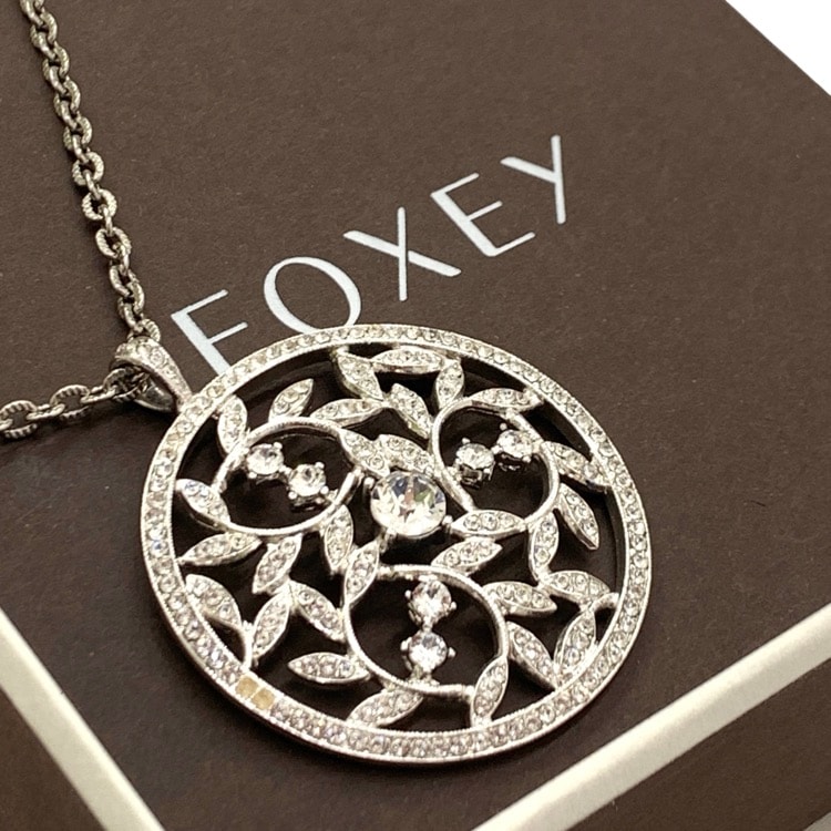 FOXEY フォクシー クリスタルムーン ペンダント クリア